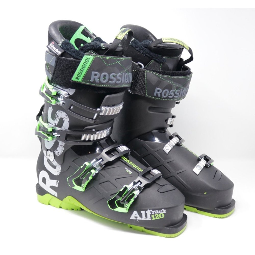 Rossignol Alltrack 120 Men's Ski Boots Size 27.5 Black Green RBE3110 2016